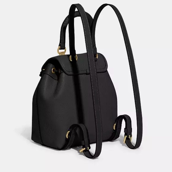 NWT- COACH Riya Backpack 21 Black - Picture 5 of 16